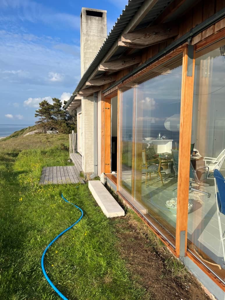 Vinduer til skillevæg